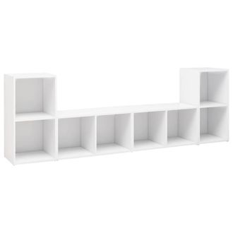 Berkfield Home TV Cabinets 4 pcs White 72x35x36.5 cm Engineered Wood