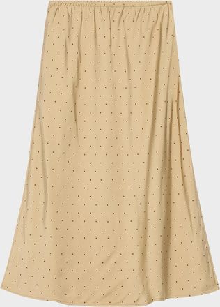 Vince Grid Dot Slip Skirt