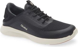 Olukai Kialoa Convertible Lace-Up Waterproof Sneaker in Lava Rock /Lava Rock at Nordstrom, Size 7.5