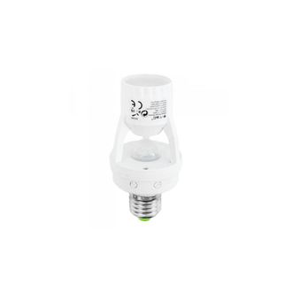 Trade Shop Trade Shop - Portalampada Adattatore Con Sensor De Crepuscolare Movimiento E27 V-tac Vt-8005