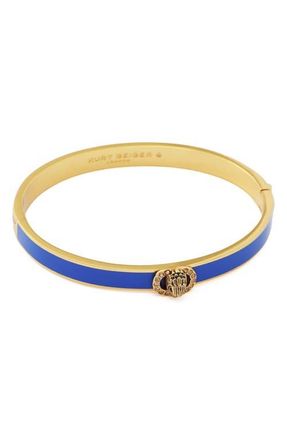 Kurt Geiger Chelsea Enamel Hinged Bangle in Blue at Nordstrom