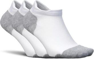 Feetures Elite Max Cushion No Show Tab Ankle Socks Sport Sock with Targeted Compression in White Rose at Nordstrom, Size X-Large