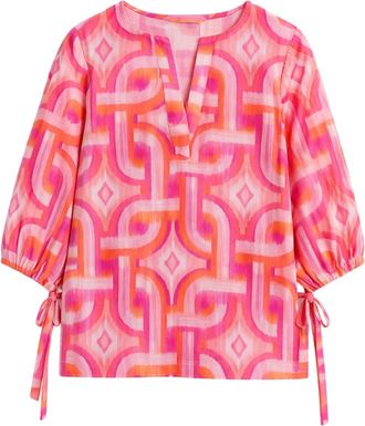 Vilagallo Womens Analissa Blouse In Kon Tiki