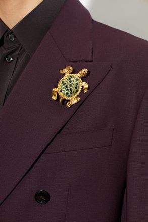 Dolce & Gabbana Turtle Motif Pin, Mens, Gold