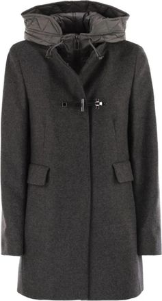 Fay Wool Blend Parka - Dames - Parka Jassen - Grijs - S - Wol - Jassen