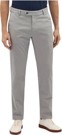 Brooks Brothers Pantalones chinos de algod&oacute;n el&aacute;stico - Trousers - Hombre - Gris - W46