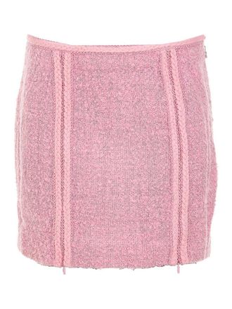 Rotate Zip detailed mini skirt