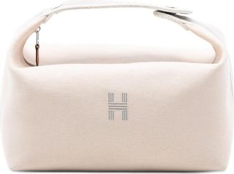 Herm&egrave;s Pre-owned Hermes Large Toile Bride A Brac Case 35430JAHLCGSJ3Y4