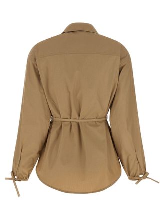 Moncler Cotton Poplin Overshirt - Beige