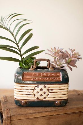Kalalou Ceramic Radio Planter