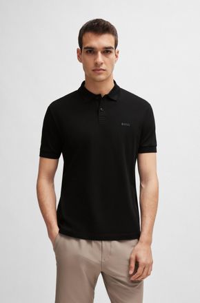 Boss Green by Hugo Boss Poloshirt BOSS GREEN Pio, Herren, Gr. XXL, schwarz (schwarz001), Jersey, Obermaterial: 100% Baumwolle, unifarben, regular fit normal, hoch geschlossen
