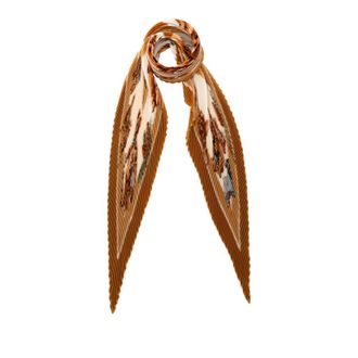Herm&egrave;s Pre-owned Hermes Confidents Des Coeurs Pleated Silk Scarf Ladies S0N3S0BDS5UMO46W