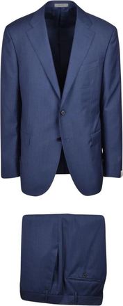 Corneliani Giacca Stondata Suit - Heren - Business pakken - Blauw - 3XL - Kostuums