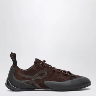 Loewe Grip Sneakers in suede calfskin leather with contrasting molded TPU inserts