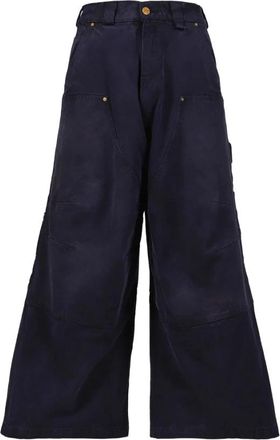 Willy Chavarria Wijde Broek - Heren - Wijde Broeken - Blauw - W30 - Broeken