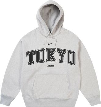 Palace x Nike Shop Hoodie Tokyo Grey Marl P30HD068
