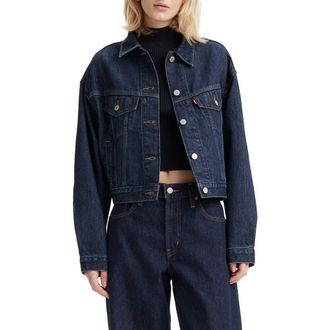 Levi's Shrunken 90s Denim Trucker Jacket in Remember Together at Nordstrom Rack, Size Small