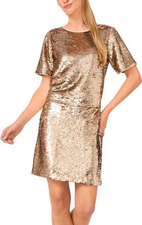 Halogen Sequin T-Shirt in Champagne Fizz at Nordstrom Rack, Size X-Large P