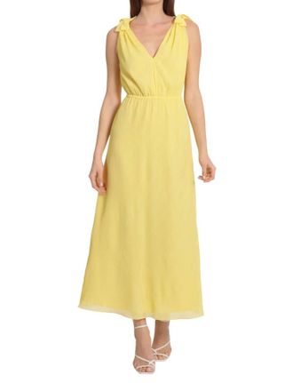 Maggy London Mckenna Dress In Lemon