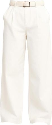 Birgitte Herskind Swimwear - Dames - Wijde Broeken - Wit - 2XS - Katoen - Broeken