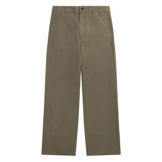 Norse Projects Broeken, Heren, Groen, L, Katoen, Kvitfjell Relaxed Katoenen Twill Broek