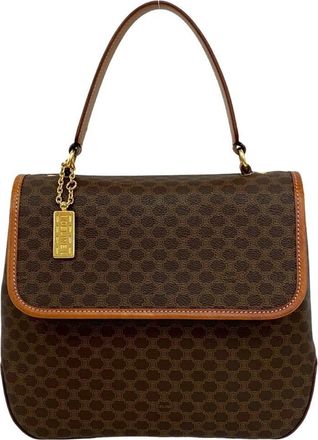 Celine Brown Leather Handbag Tote Bag (Pre-Owned)