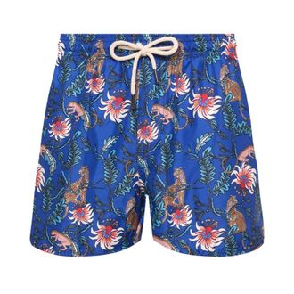 Peninsula Beachwear, male, Blue, Size: XL Mediterranean Style Swim Shorts