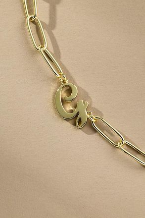 Uncommon James Cursive Initial Monogram Necklace