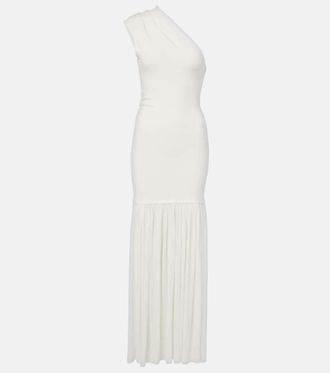 Proenza Schouler Cora one-shoulder crêpe chiffon maxi dress