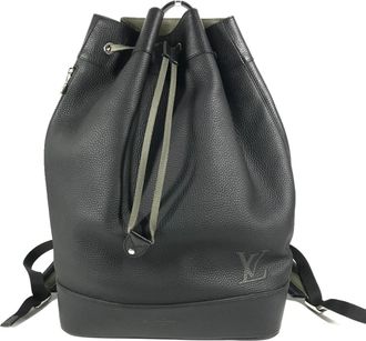 Louis Vuitton Black Khaki Backpack (Pre-Owned)