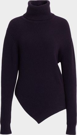 Michael Kors Turtleneck Bias Cashmere Sweater