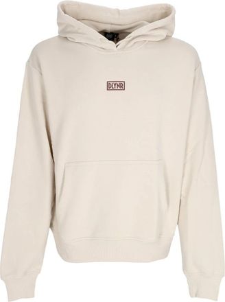 Dolly Noire 3D Box Logo Hoodie Lichtgewicht Sweatshirt - Heren - Hoodies - Beige - XL - Katoen - Hoodies & sweatvesten
