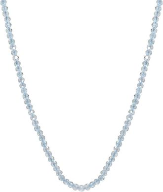 Jewelmak 14K Blue Topaz Necklace