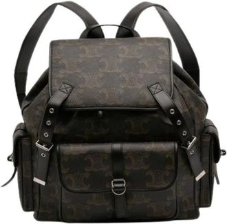 Celine Pre-owned Backpacks, female, Brown, Size: ONE SIZE Pre-owned Fabric Backpack