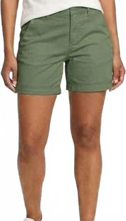 Eddie Bauer Aspire Stretch Cotton Chino Shorts In Olive Green