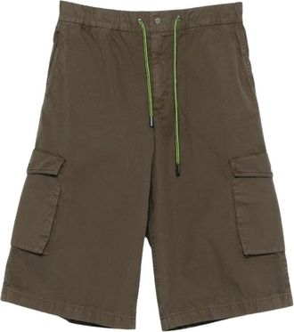 Herno Long Shorts, female, Green, Size: M Casual Shorts