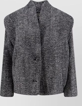 Isabel Marant wool silk herringbone tweed jacket