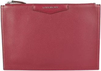 Givenchy Pre-owned Leather clutches - unisex - Vintage Clutch - Rood - ONE Size - Leer - Vintage