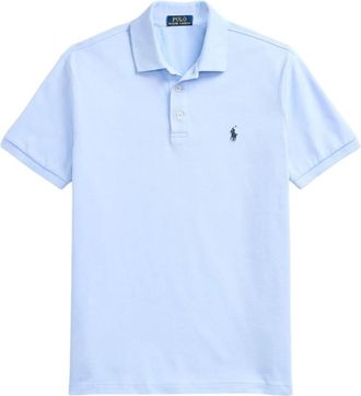 Ralph Lauren Slim Fit Stretch Mesh Polo Shirt - Heren - Polos - Blauw - XL - Katoen - Tops