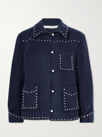 Alix of Bohemia Giacca In Twill Di Cotone Con Borchie Jude - Blu