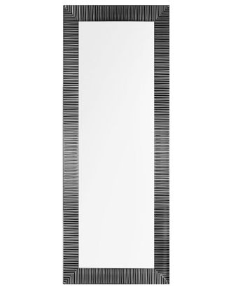 Beliani Specchio Da Parete In Color Nero 50x130cm Draveil