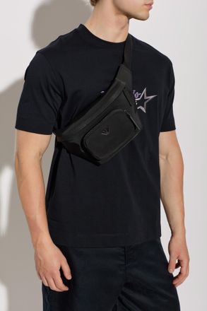 Emporio Armani Waist Bag, Mens, Black