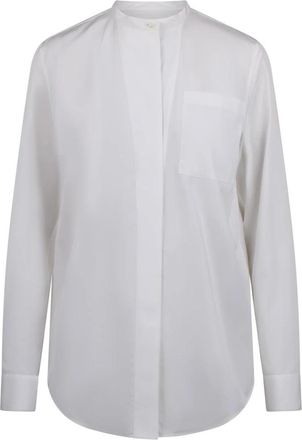 Jil Sander Dinsdag Shirt met Opgestikte Zak - Dames - Overhemden - Wit - XS - Katoen - Overhemden
