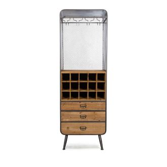 Dutchbone Mueble bar de madera marr&oacute;n