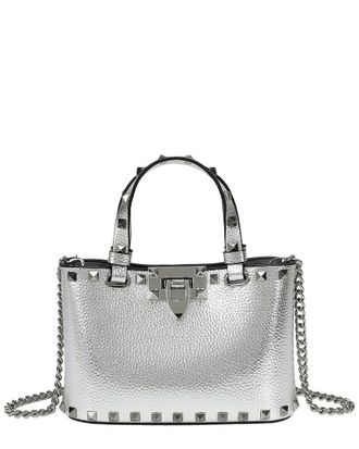 Tiffany & Fred Studded Leather Top Handle Crossbody