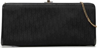 Dior Pre-owned Dior issimo Trotter Canvas Clutch With Chain Ladies CRS4RUL4D7RSB8FF