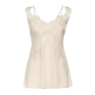 Pinko Sleeveless Tops, female, Gray, Size: 2XS Lydia Top