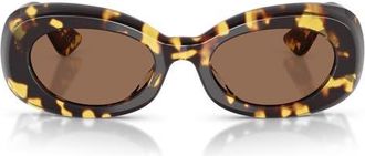 Oliver Peoples x KHAITE 51mm Oval Sunglasses in Vintage Dtb /Brown at Nordstrom