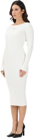 Maison Margiela Midi Jurk - Dames - Casual kleedjes - Wit - S - Kleedjes