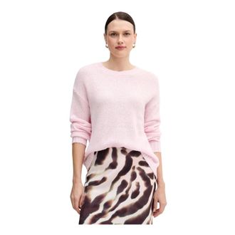 Marc Aurel Ronde hals gebreid - Dames - Ronde hals truien - Roze - XL - Wol - Truien & Vesten